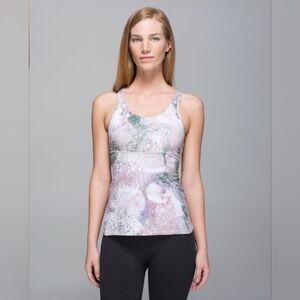 Lululemon Crossback Tank Sugar Crush Multi / Silver Fox